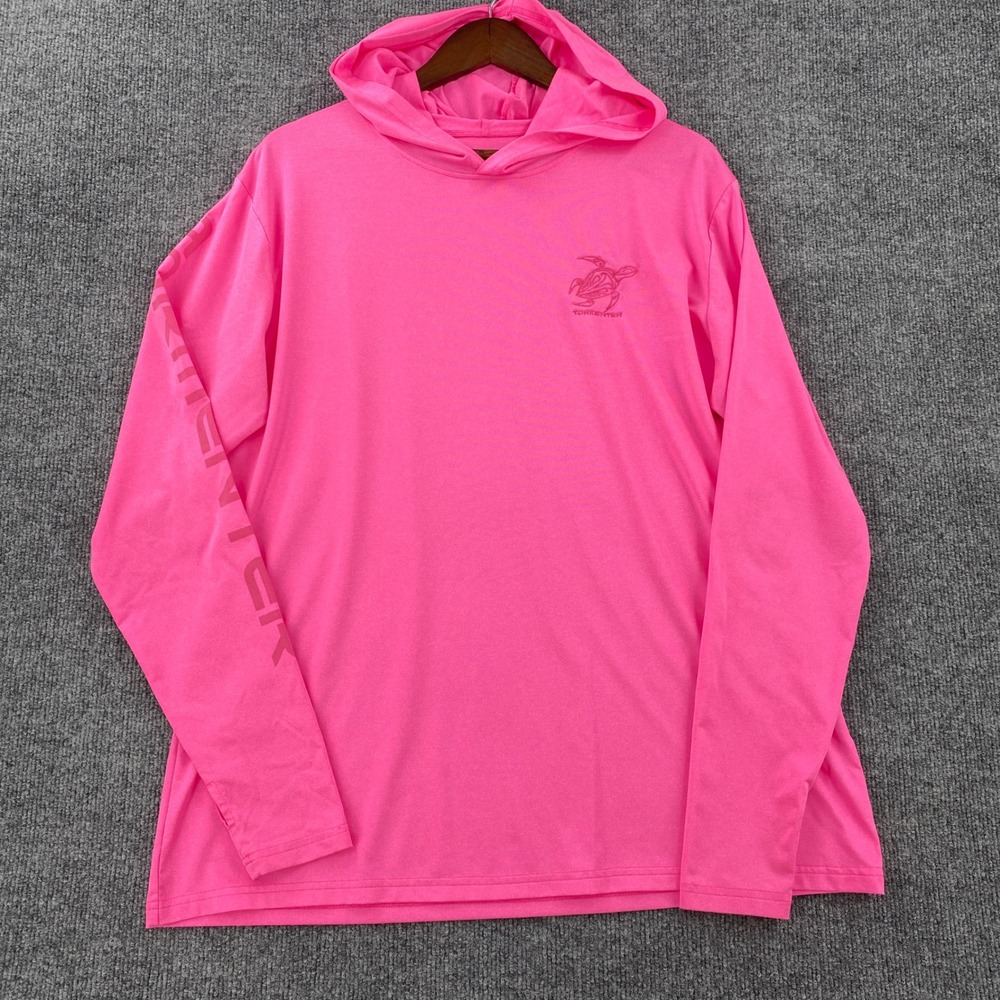 Tormenter Sun Shirt Hoodie Ladies XL Pink SPF 50 Performance Fishing Beach Neon